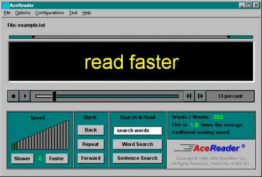 AceReader Screenshot